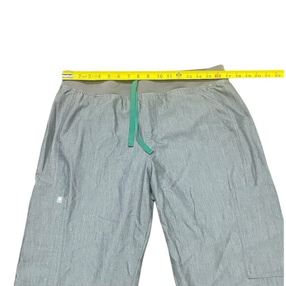 FIGS Axim Cargo Scrub Pants Mens Large 34x27 Graphite Gray Straight Leg T2001 - Picture 4 of 10